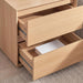 vilmer night stand with 2 drawer melamine - natural Pan Home