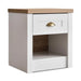almada nightstand with 1 drawer and storage - white Pan Home