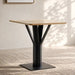 Veloria 2 Seater Dining Table - Natural & Black Pan Home