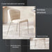 Arlo Dining Chair - White Grey Pan Home