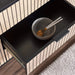 ellis sideboard with 3 drawer & 2 door melamine - natural & black Pan Home