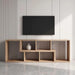 cassano entertainment unit wall with storage - oak Pan Home