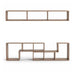 cassano entertainment unit wall with storage - oak Pan Home