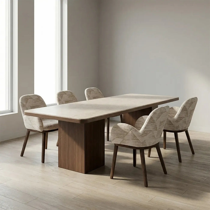 Naim 8 Seater Dining Table Beige