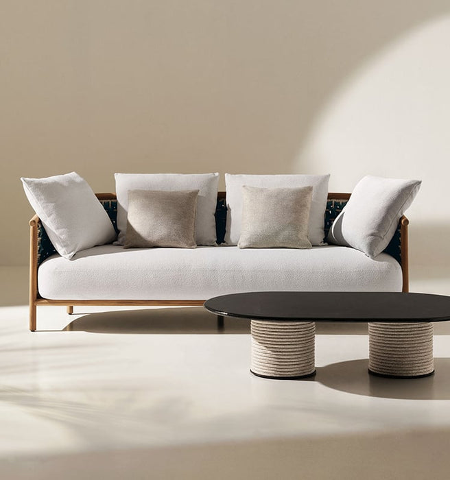 Ethimo Patio 3 Seater Sofa Natural