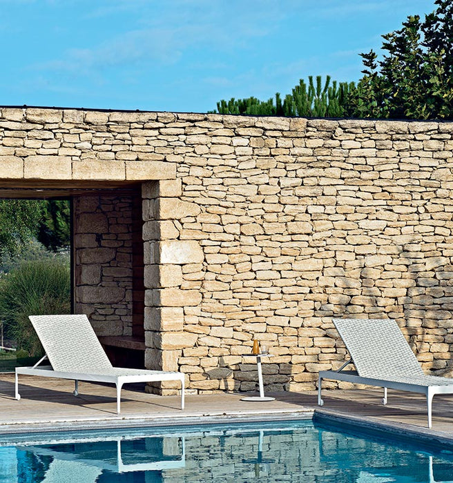 Ethimo Infinity Sun Loungers Warm white + Lightwick