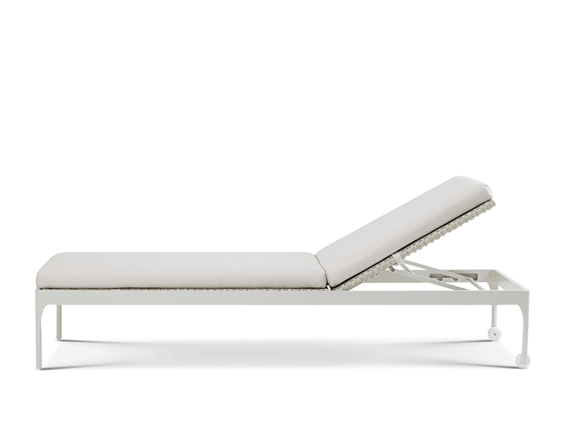 Ethimo Infinity Sun Loungers Warm white + Lightwick