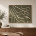 Sterlines Textile Canvas Framed Wall Art 80x100cm - Green Pan Home
