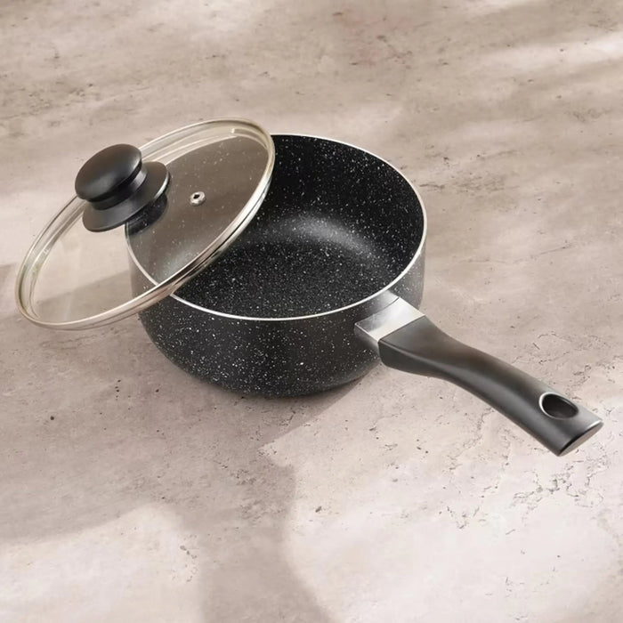 pavlina 7-piece cookware set -black Pan Home