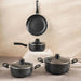 pavlina 7-piece cookware set -black Pan Home