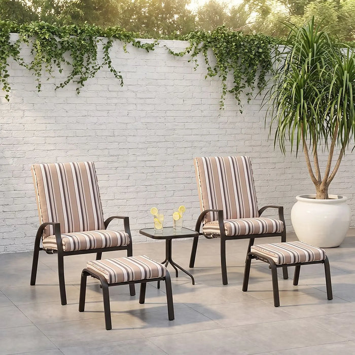 Apex Balcony Set 1+2 | 2-Seater Set With Table | All Weather 3 Piece Bistro Set With Coffee Table | Modern Design Furniture For Balcony Outdoor Garden -
