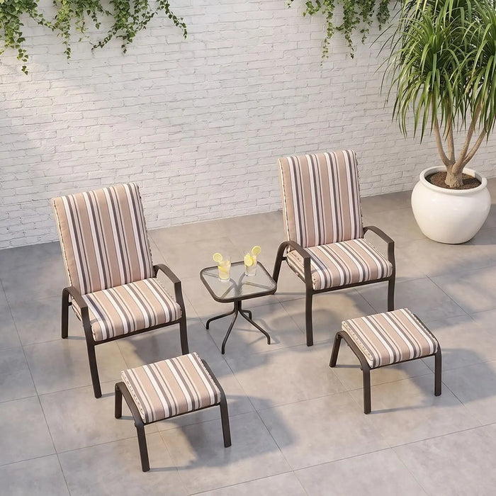 Apex Balcony Set 1+2 | 2-Seater Set With Table | All Weather 3 Piece Bistro Set With Coffee Table | Modern Design Furniture For Balcony Outdoor Garden -