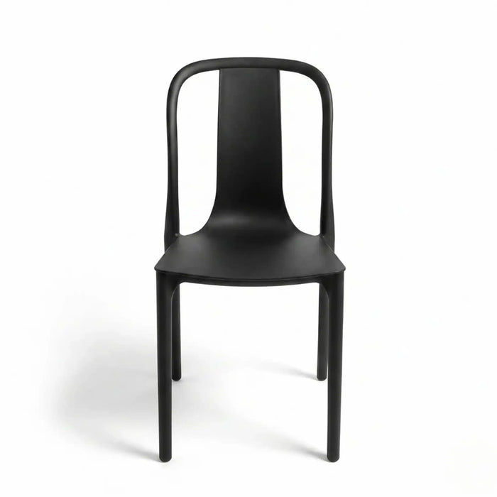 Verona Chair | Porch Bistro Chair | Modern Design Garden Furniture For Outdoor Seating, Terrace, Lawn, Patio, Balcony | L38xW39xH84cm -Black