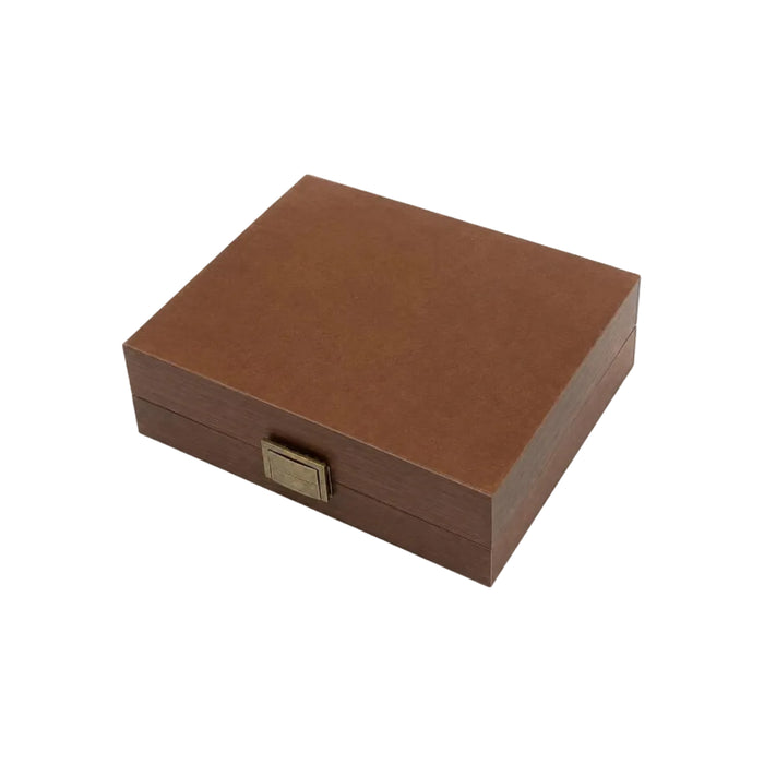 8-Slot Watch Box Jewelry Box Solid Walnut Wood With Clear Glass Lid And Cotton Pillow Antique Brass Hardware-31cm x 21cm x 7.5cm