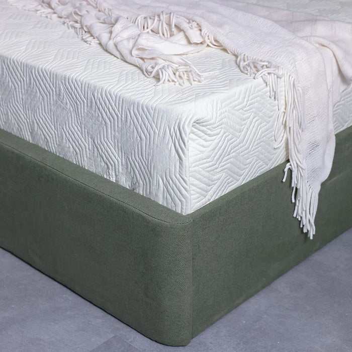 Olive 160x200 Upholstered Queen Bed-Olive Green Danube Home