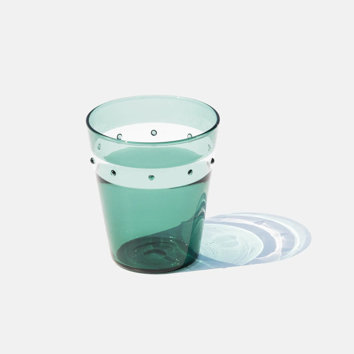 A Pallini Glass Tumbler Lake Green Ø.85x95mm. CL.30 - Set of 4