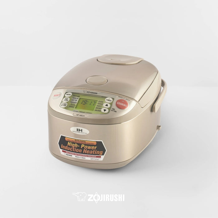 Zojirushi NP-HBQ10/18 Induction Heating Rice Cooker Precise Cooking, Non-Stick Inner Pan, Japanese Quality Al Jaber