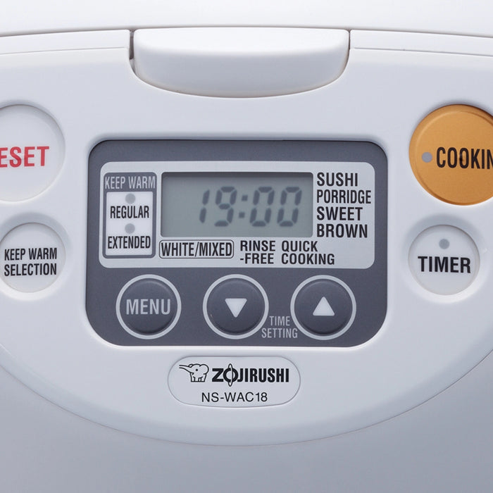 Zojirushi NS-WAQ (1.0L / 5.5 Cups) Rice Cooker Perfectly Cooked Rice, Non-Stick, Durable & Easy-to-Use