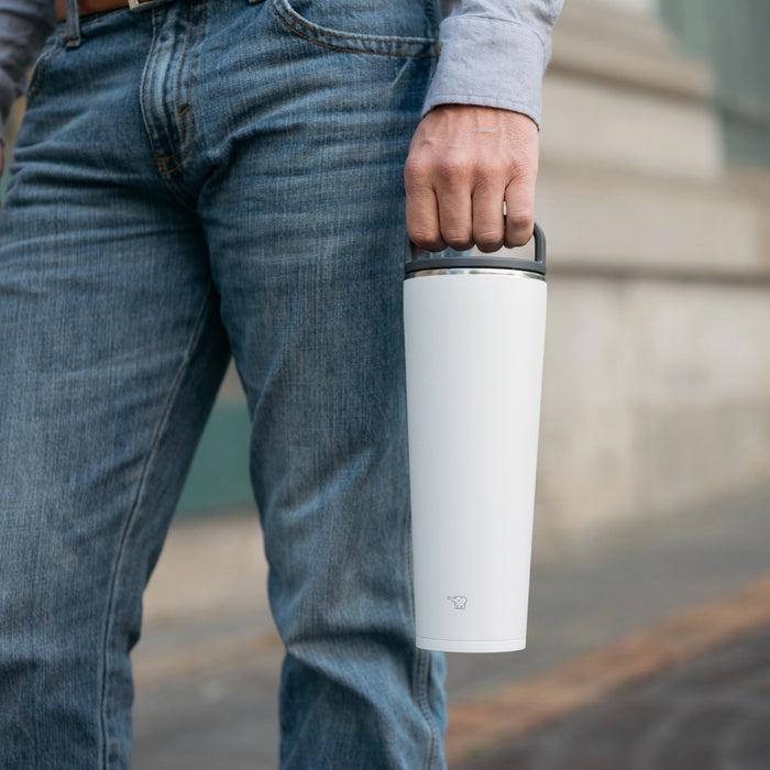 Zojirushi Stainless Steel Vacuum Insulated Carry Tumbler SX-LA (0.72L / 0.89L) Large-Capacity Hot & Cold Travel Mug, Leak-Proof, Durable, and Portable for Everyday Use