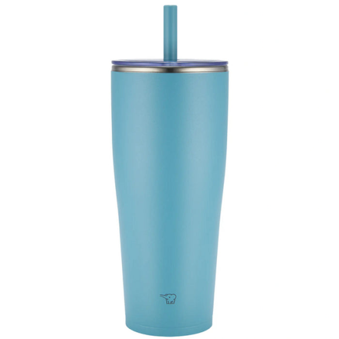 Zojirushi Stainless Steel Vacuum Insulated Tumbler with Straw SX-HA (0.72L / 0.89L) Cold Beverage Insulated Tumbler, Leak-Proof, Durable, and Portable Straw Cup