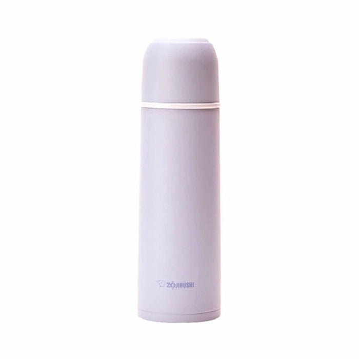 White thermos bottle with a visible brand logo on a white background