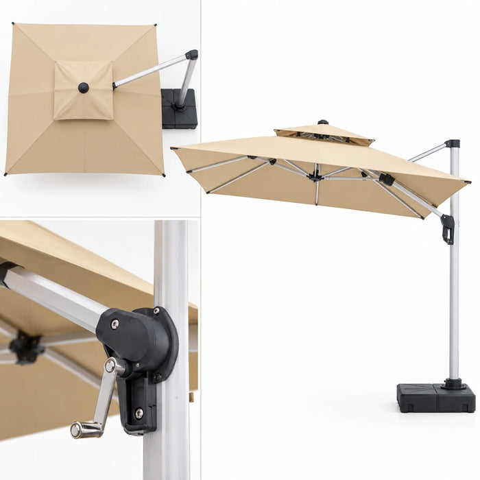 Double-Sided Cantilever Patio Umbrella