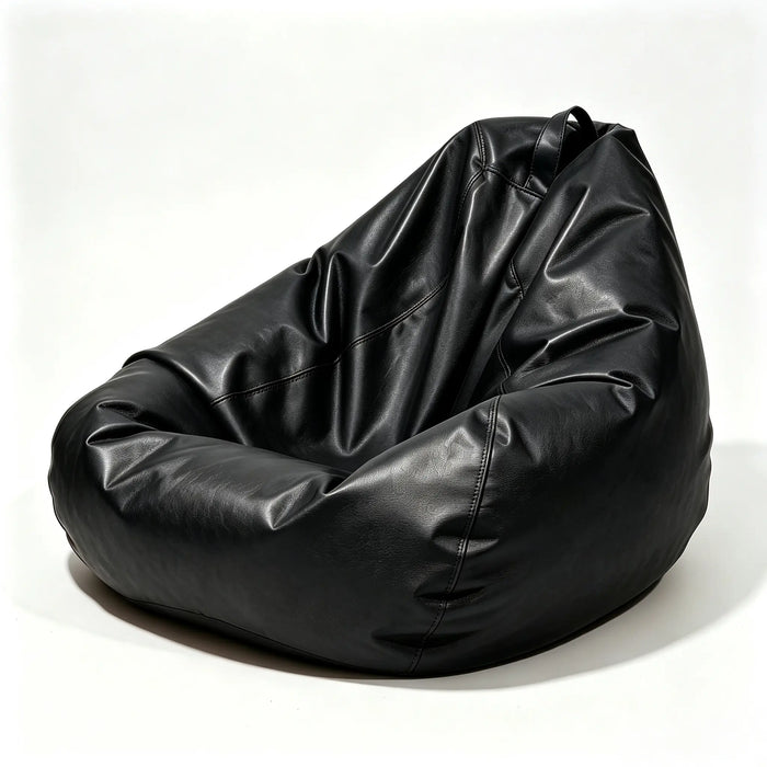 Large Bean Bag Chair Cover in PU Faux Leather with Carry Handle