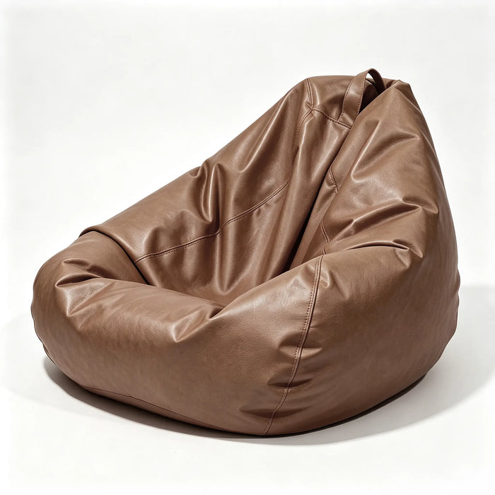 Large Bean Bag Chair Cover in PU Faux Leather with Carry Handle