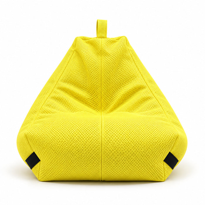 Large Teardrop Bean Bag Chair Cover in Breathable 3D Mesh with Carry Handle Lanny Home