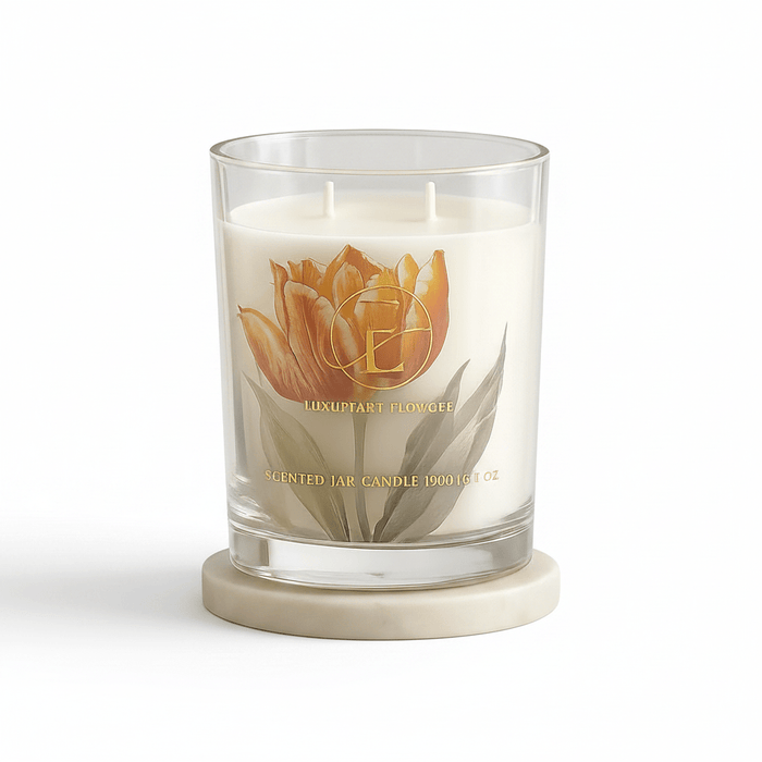 Bliss Pear Nectar Scented Jar Candle - Yellow - 35Hrs