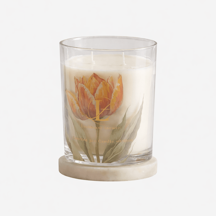 Bliss Pear Nectar Scented Jar Candle - Yellow - 52Hrs