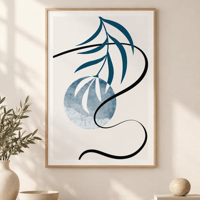 Blue Serenity — Art print-1 - Black / 60 x 90 cm