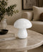 Decorative Glass Mushroom Sculpture - White Kiana