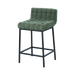 Sunset Bar Stool | Green bar stool with tufted seat on a transparent background