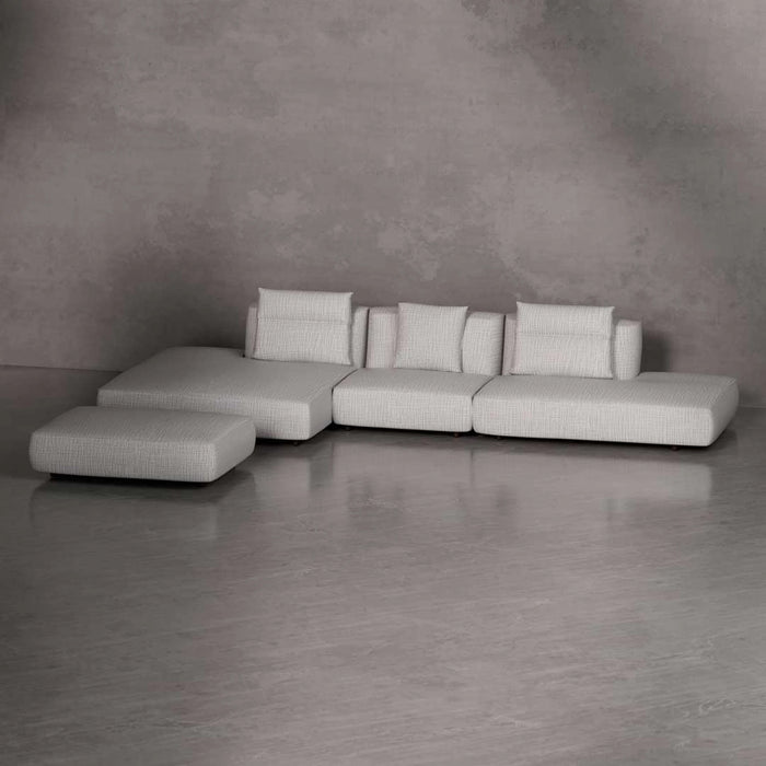 Alvaro Sofa - White, Ottoman