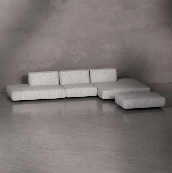 Alvaro Sofa - White, Ottoman