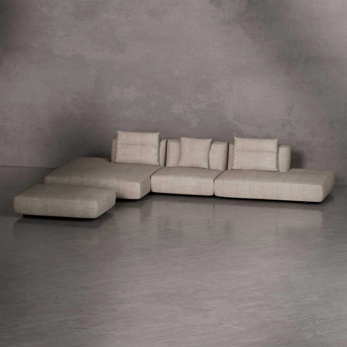 Alvaro Sofa - Beige, Ottoman