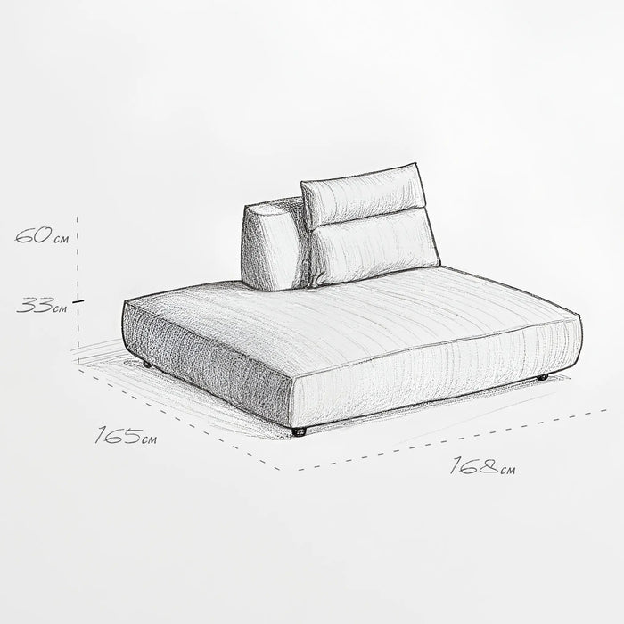 Alvaro Sofa - Beige, Without Ottoman