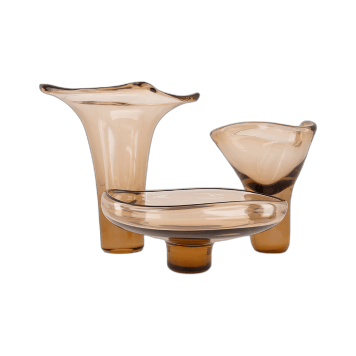 Amber Wave Vase