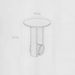 Axis Table Side Table Conceptual