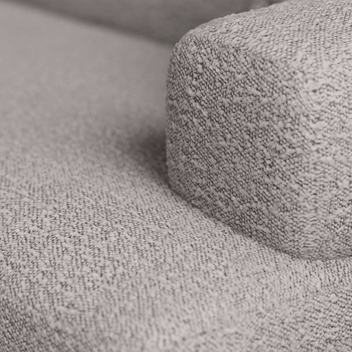 Close-up of a textured gray fabric surface