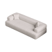 Gray sofa with cushions on a transparent background