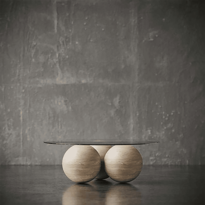 Eclipse Travertine Coffee Table