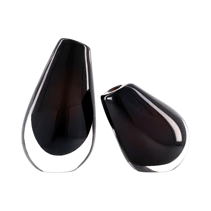 Obsidian Duo Vase Set