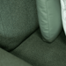 Close-up of green fabric with a textured surface