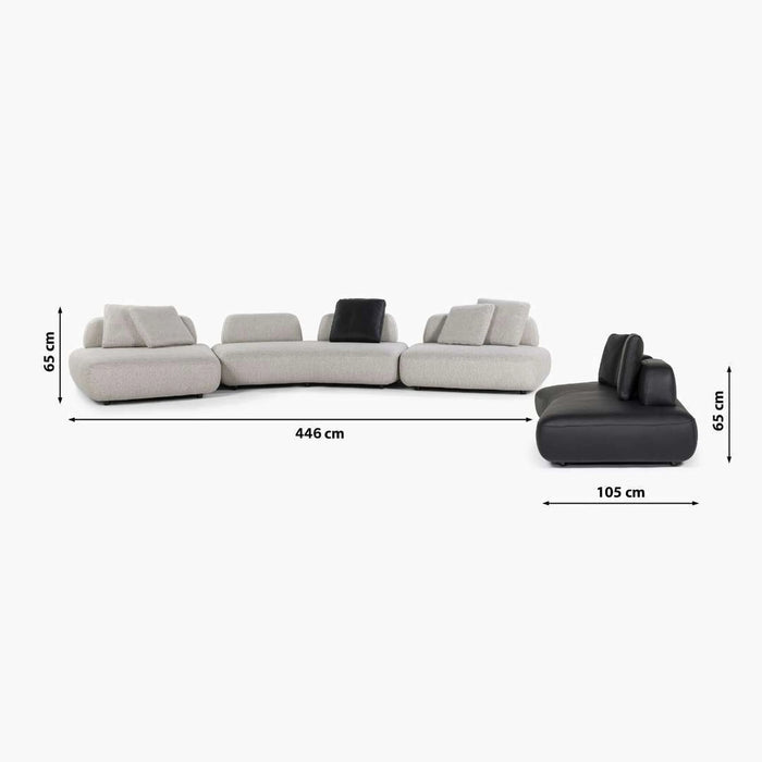 Two white rectangular objects on a white background