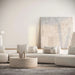 Modern living room with neutral tones