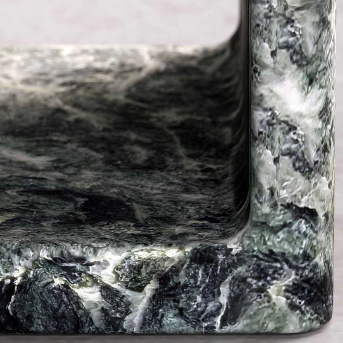 Close-up of a marble surface with gray and white patterns