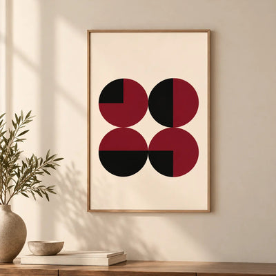 Crimson Balance — Art print-1 - Black / 60 x 90 cm