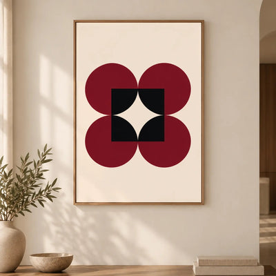 Crimson Balance — Art print-2 - Black / 60 x 90 cm